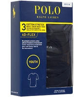 Polo Ralph Lauren Big Boys 8-20 Short Sleeve Classic Crewneck T-Shirt 3-Pack