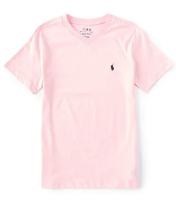 Polo Ralph Lauren Big Boys 8-20 Short Sleeve Essential V-Neck T-Shirt