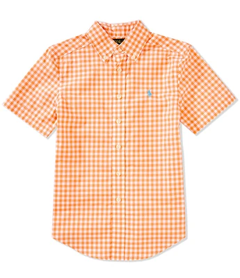 Polo Ralph Lauren Big Boys 8-20 Short Sleeve Gingham Poplin Shirt