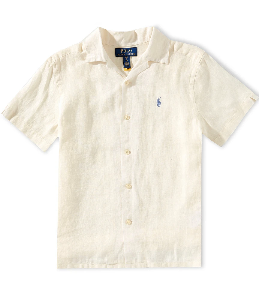 Polo Ralph Lauren Big Boys Short-Sleeve Linen Camp Shirt