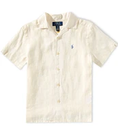 Polo Ralph Lauren Big Boys 8-20 Short-Sleeve Linen Camp Shirt