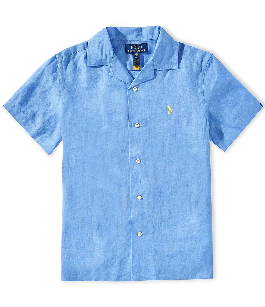 Polo Ralph Lauren Big Boys 8-20 Short-Sleeve Linen Camp Shirt