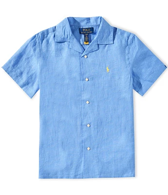 Polo Ralph Lauren Big Boys 8-20 Short-Sleeve Linen Camp Shirt