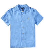 Polo Ralph Lauren Big Boys 8-20 Short-Sleeve Linen Camp Shirt