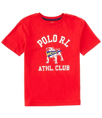 Polo Ralph Lauren Big Boys 8-20 Short Sleeve Logo Bulldog Jersey T-Shirt