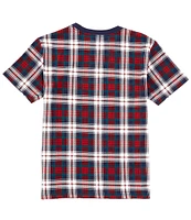 Polo Ralph Lauren Big Boys 8-20 Short Sleeve Polo Bear Plaid Jersey T-Shirt