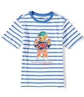 Polo Ralph Lauren Big Boys 8-20 Short-Sleeve Polo Bear Striped Jersey T-Shirt