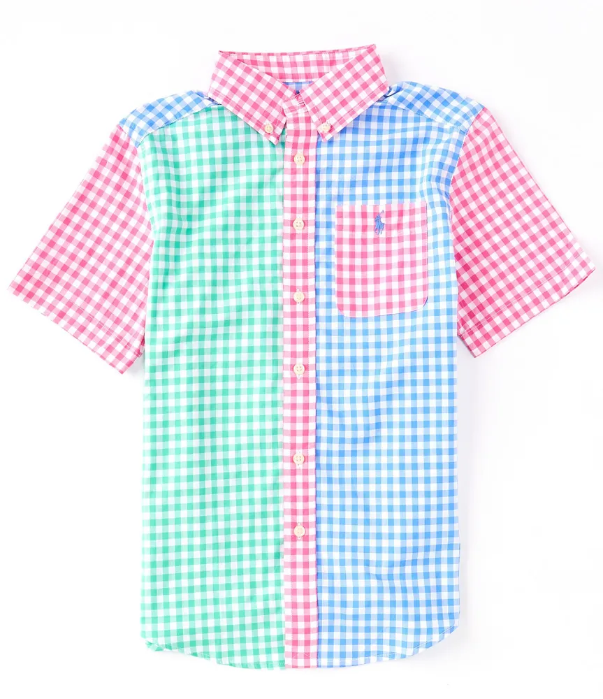 Polo Ralph Lauren Big Boys 8-20 Short Sleeve Poplin Fun Shirt