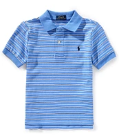 Polo Ralph Lauren Big Boys 8-20 Short Sleeve Striped Interlock Polo Shirt