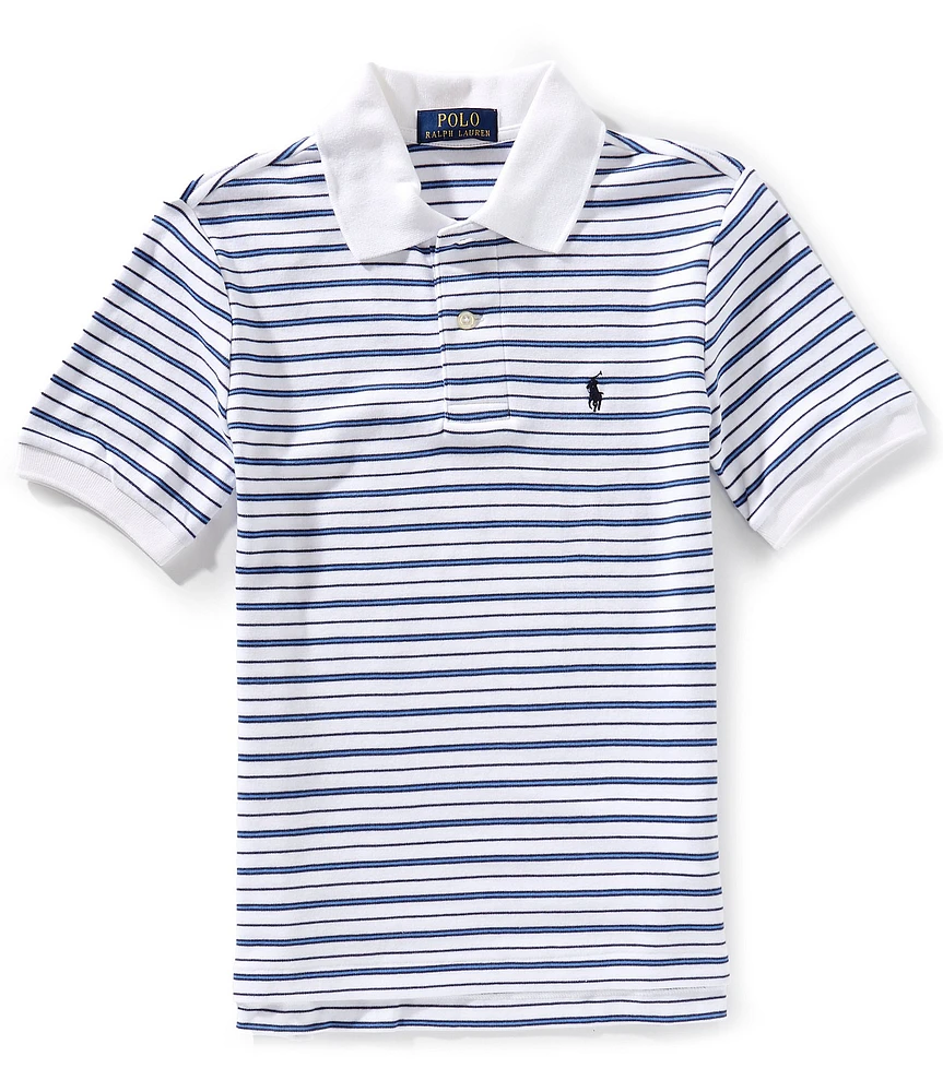 Polo Ralph Lauren Big Boys 8-20 Short Sleeve Striped Interlock Polo Shirt