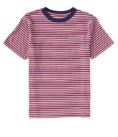 Polo Ralph Lauren Big Boys 8-20 Short Sleeve Striped Jersey Pocket T-Shirt