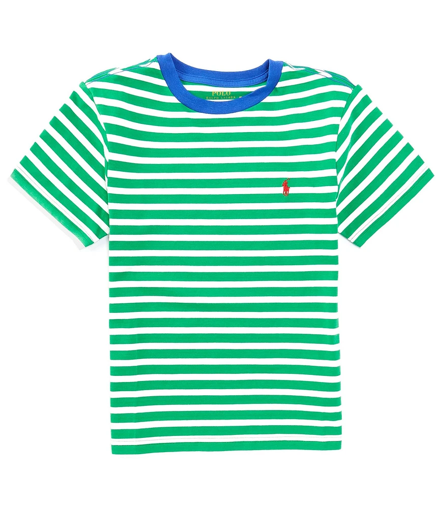 Polo Ralph Lauren Big Boys 8-20 Short Sleeve Striped Jersey Ringer T-Shirt