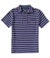 Polo Ralph Lauren Big Boys 8-20 Short-Sleeve Striped Linen-Blend Polo Shirt