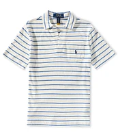 Polo Ralph Lauren Big Boys 8-20 Short-Sleeve Striped Linen-Blend Polo Shirt