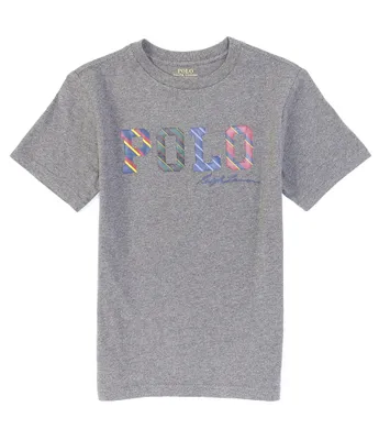 Polo Ralph Lauren Big Boys 8-20 Short-Sleeve Striped-Logo Jersey T-Shirt