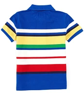 Polo Ralph Lauren Big Boys 8-20 Short Sleeve Striped Mesh Polo Shirt