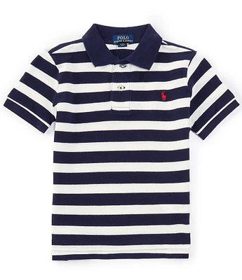 Polo Ralph Lauren Big Boys 8-20 Short Sleeve Striped Mesh Polo Shirt