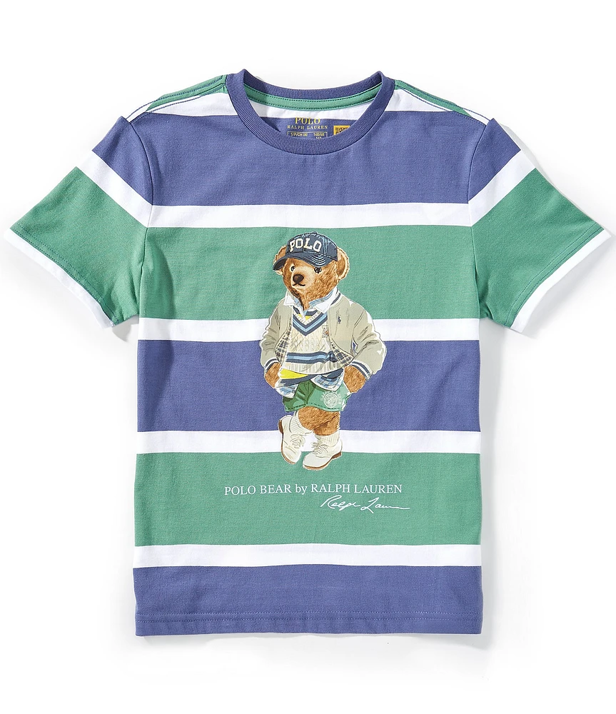 Polo Ralph Lauren Big Boys 8-20 Short-Sleeve Striped Polo Bear Jersey T-Shirt