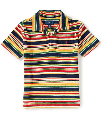 Polo Ralph Lauren Big Boys 8-20 Short-Sleeve Striped Terry Polo Shirt