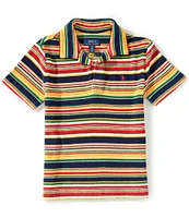 Polo Ralph Lauren Big Boys 8-20 Short-Sleeve Striped Terry Polo Shirt