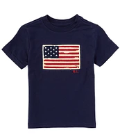 Polo Ralph Lauren Big Boys 8-20 Short Sleeve U.S. Flag Graphic T-Shirt