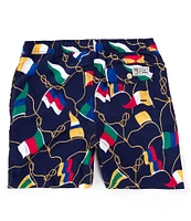 Polo Ralph Lauren Big Boys 8-20 Traveler Signal Flagged Tossed Print Swim Trunks