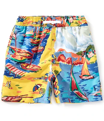 Polo Ralph Lauren Big Boys Seaside Print Swim Trunks