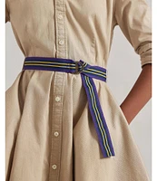 Polo Ralph Lauren Big Girls 7-16 Button-Front Belted Shirtdress