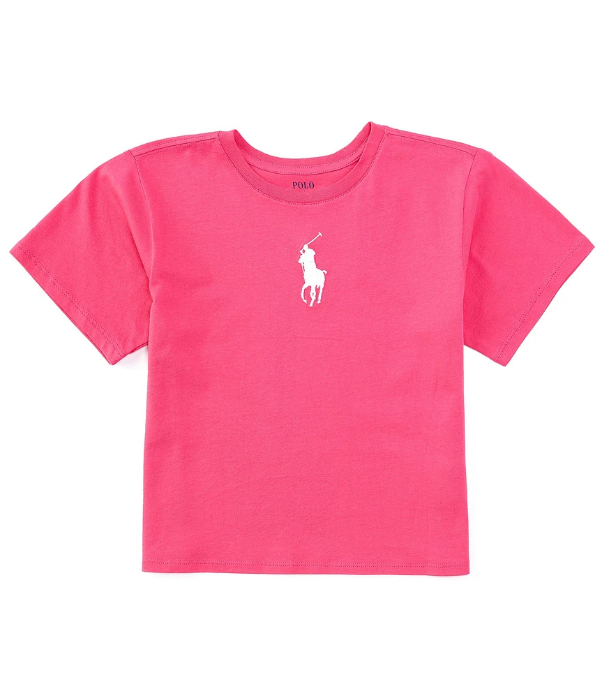 Polo Ralph Lauren Big Girls 7-16 Cap-Sleeve Big Pony Boxy Jersey T-Shirt