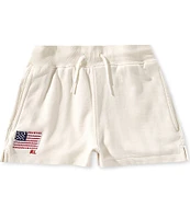 Polo Ralph Lauren Big Girls 7-16 Flag Applique French Terry Shorts