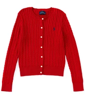 Polo Ralph Lauren Big Girls 7-16 Long Sleeve Mini Cable Knit Cardigan