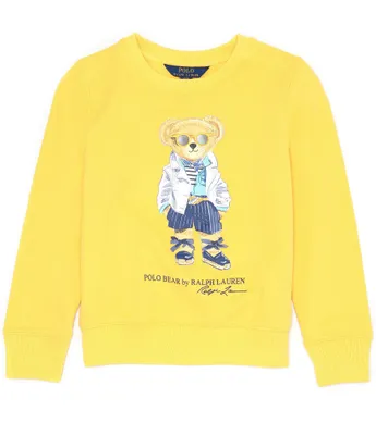 Polo Ralph Lauren Big Girls 7-16 Long-Sleeve Polo Bear Fleece Sweatshirt