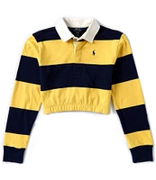 Polo Ralph Lauren Big Girls 7-16 Long-Sleeve Striped Jersey Boxy Rugby Shirt