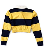 Polo Ralph Lauren Big Girls 7-16 Long-Sleeve Striped Jersey Boxy Rugby Shirt