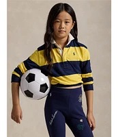 Polo Ralph Lauren Big Girls 7-16 Long-Sleeve Striped Jersey Boxy Rugby Shirt