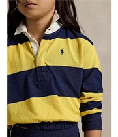 Polo Ralph Lauren Big Girls 7-16 Long-Sleeve Striped Jersey Boxy Rugby Shirt