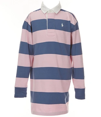 Polo Ralph Lauren Big Girls 7-16 Long-Sleeve Striped Jersey Rugby Dress