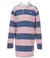 Polo Ralph Lauren Big Girls 7-16 Long-Sleeve Striped Jersey Rugby Dress