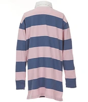 Polo Ralph Lauren Big Girls 7-16 Long-Sleeve Striped Jersey Rugby Dress