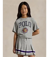 Polo Ralph Lauren Big Girls 7-16 Short-Sleeve Logo Crest Boxy Jersey T-Shirt