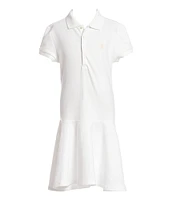 Polo Ralph Lauren Big Girls 7-16 Short-Sleeve Mesh Dropwaist Polo Dress