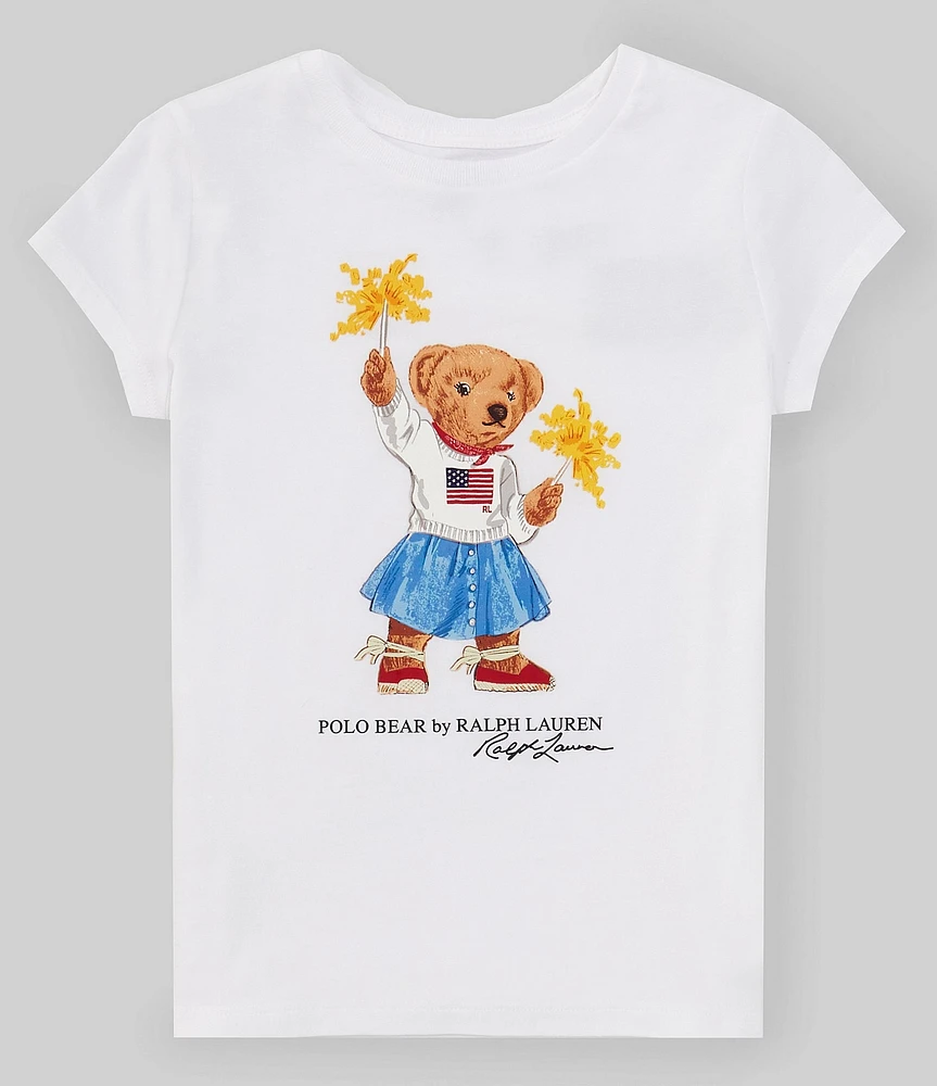 Polo Ralph Lauren Big Girls 7-16 Short-Sleeve Americana Polo Bear Jersey T-Shirt