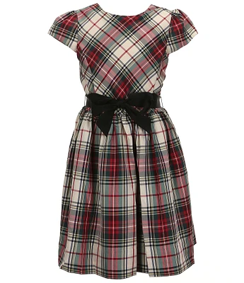 Polo Ralph Lauren Big Girls 7-16 Sleeveless Plaid Fit & Flare Twill Dress