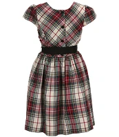 Polo Ralph Lauren Big Girls 7-16 Sleeveless Plaid Fit & Flare Twill Dress