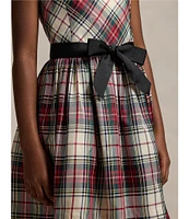 Polo Ralph Lauren Big Girls 7-16 Sleeveless Plaid Fit & Flare Twill Dress