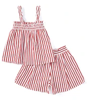 Polo Ralph Lauren Big Girls 7-16 Sleeveless Striped Poplin Top & Matching Shorts Set