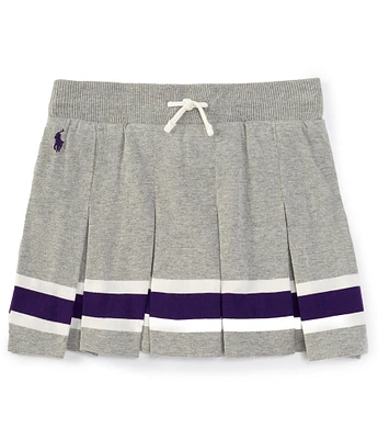 Polo Ralph Lauren Big Girls 7-16 Striped Pleated Jersey Skort