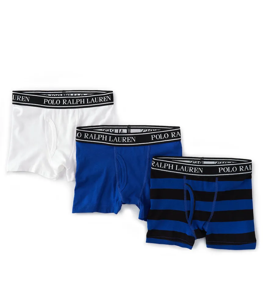 Polo Ralph Lauren Little/Big Boys 4-20 Assorted Stretch Boxer Briefs 3-Pack