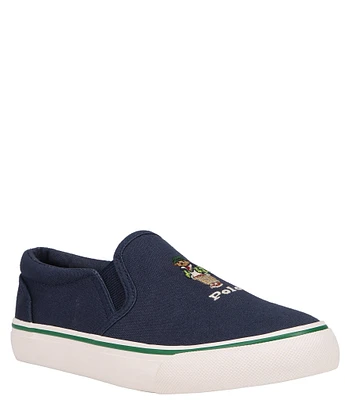 Polo Ralph Lauren Boys' Keaton Tartan Bear Slip-On Sneakers (Toddler)