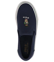 Polo Ralph Lauren Boys' Keaton Tartan Bear Slip-On Sneakers (Youth)